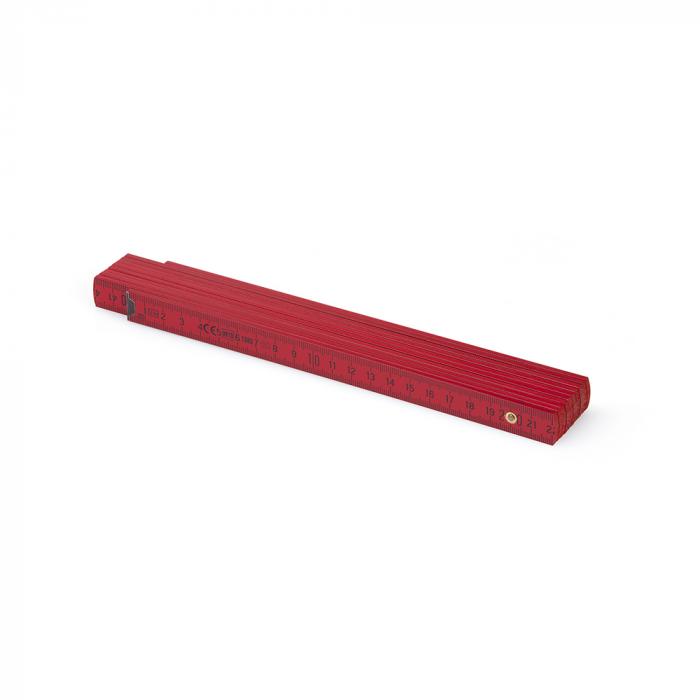 Zollstock rot von Metrie fürs Tapezieren